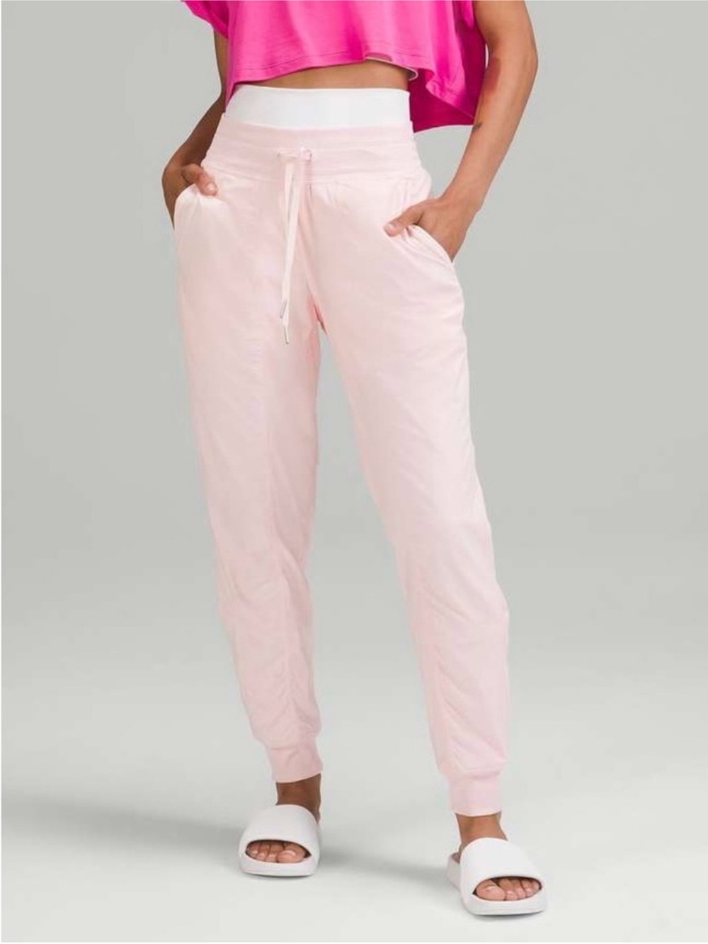 Lululemon Dance Studio Mid-Rise Lined Jogger Size 6 Strawberry Milkshake